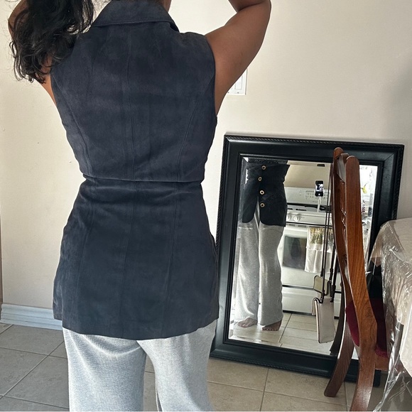 Danier Dark Navy Vest Vintage - Picture 6 of 14